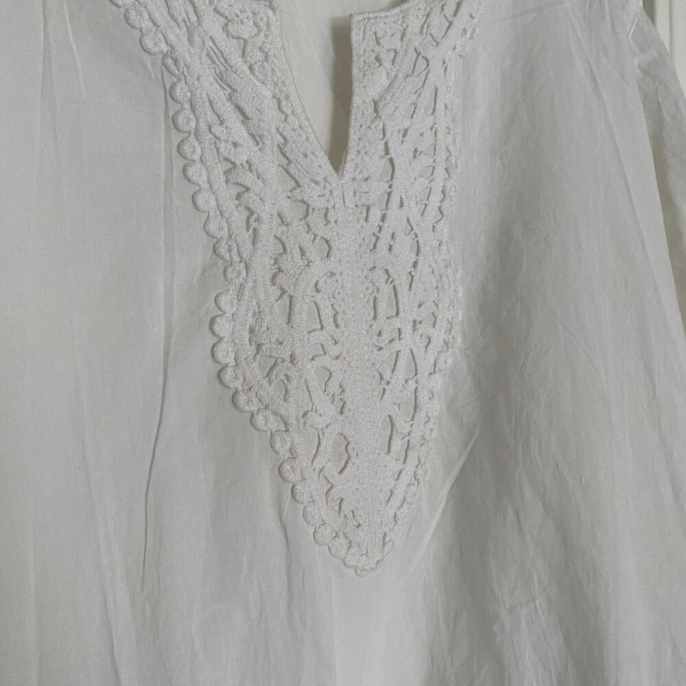 asha cotton crochet tunic top - Picture 3 of 5